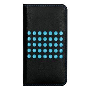 Bling My Thing Infinity Dots iPhone 5C Case - Black / Blue 