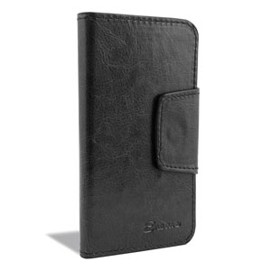 Encase Rotating 4 Inch Leather-Style Universal Phone Case - Black