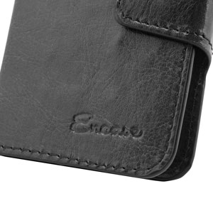 Encase Rotating 4 Inch Leather-Style Universal Phone Case - Black