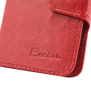 Encase Rotating 4 Inch Leather-Style Universal Phone Case - Red