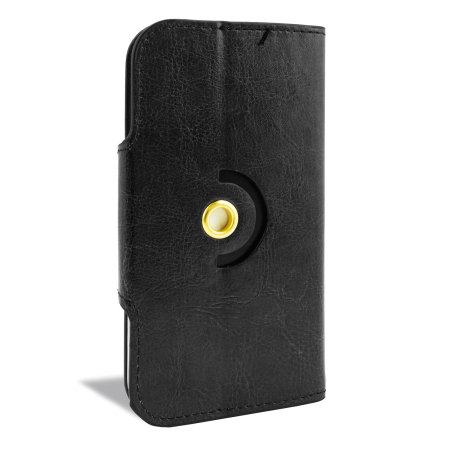 Encase Rotating 5 Inch Leather-Style Universal Phone Case - Black