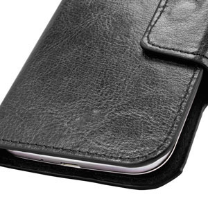 Encase Rotating 5 Inch Leather-Style Universal Phone Case - Black