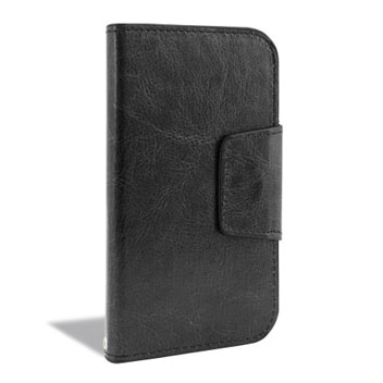 Encase Rotating 5 Inch Leather-Style Universal Phone Case - Black
