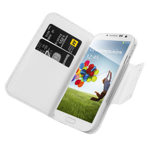 Encase Rotating 5 Inch Leather-Style Universal Phone Case - White