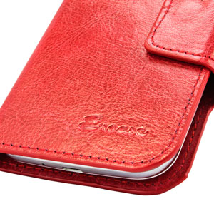 Encase Rotating 5 Inch Leather-Style Universal Phone Case - Red