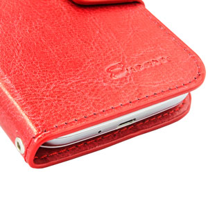 Encase Rotating 5 Inch Leather-Style Universal Phone Case - Red