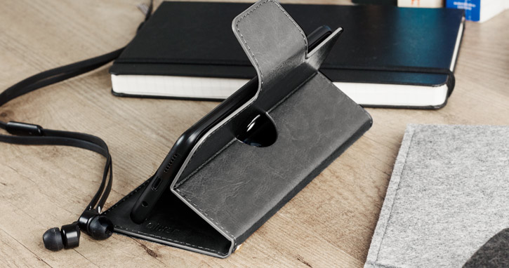 Olixar Rotating 5.5 Inch Leather-Style Universal Phone Case - Black