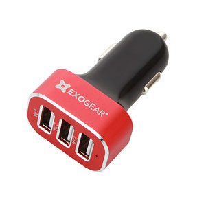 Chargeur Voiture Triple USB ExoCharge 5.1A