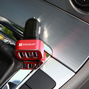 Chargeur Voiture Triple USB ExoCharge 5.1A