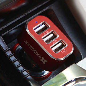 Chargeur Voiture Triple USB ExoCharge 5.1A