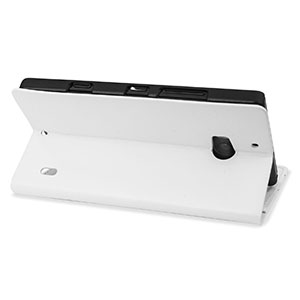 Encase Leather-Style Nokia Lumia 930 Wallet Stand Case - White
