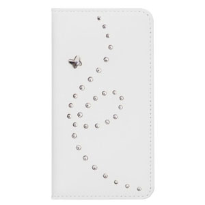  Bling My Thing Mystique Papillon iPhone 5S / 5 Case - White