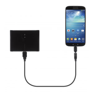 Kit: High Power 10000mAh Dual USB Portable Charger - Black