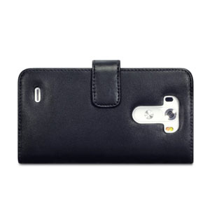 Housse LG G3 Adarga portefeuille cuir – Noire