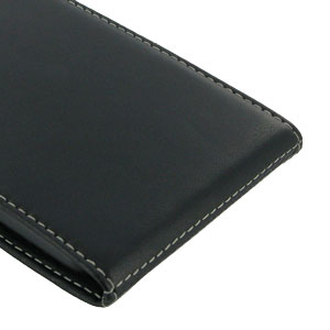 Pdair Leather HTC Desire 816 Top Flip Case - Black