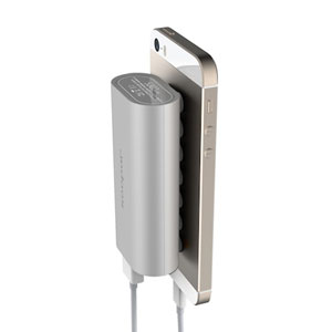 Xoopar Squid Mini 5200mAh Dual USB Power Bank - Silver
