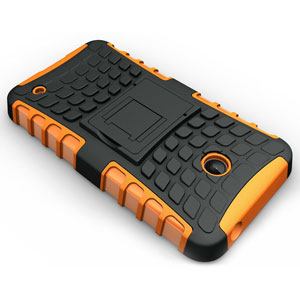 Armourdillo Hybrid Nokia Lumia 630 Protective Case - Orange