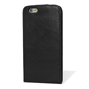 Housse iPhone 6 Plus portefeuille style cuir – Noire