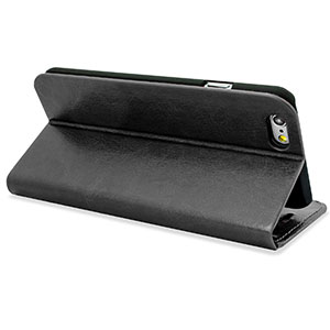 Encase Leather-Style iPhone 6 Plus Wallet Case With Stand - Black