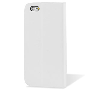 Encase Leather-Style iPhone 6 Plus Wallet Case With Stand - White