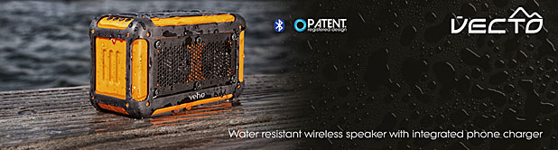 Veho Vecto 360° Wireless Water Resistant Bluetooth Speaker