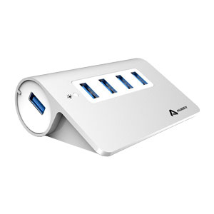 Hub Aukey 4 Ports USB 3.0 Aluminium - Argent