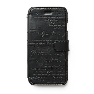 Zenus Lettering Diary iPhone 6 Case - Black