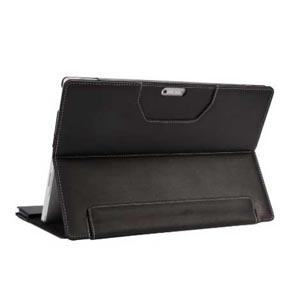 Leather-Style Microsoft Surface Pro 3 Stand Case - Black