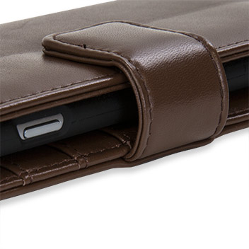 Olixar Genuine Leather iPhone 7 Plånboksfodral - Brun