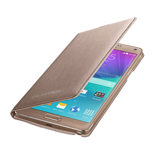 LED Cover Samsung Galaxy Note 4 Officielle - Or