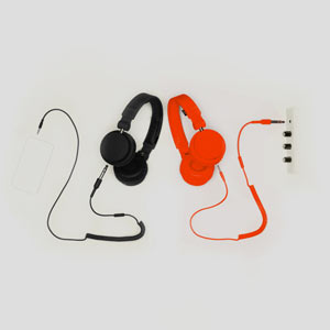 URBANEARS Zinken DJ Headphones with Handsfree - Tomato