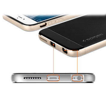 Spigen Neo Hybrid Metal iPhone 6 Plus Case - Metal Blue
