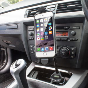 RoadWarrior iPhone 6 / 6 Plus Car Holder, Charger & FM Transmitter