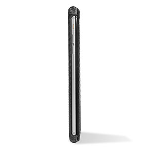 Encase iPhone 6 Plus Carbon Fibre Leather-Style Flip Case - Black