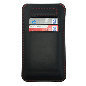 Draco Leather Sleeve iPhone 6 Case - Black