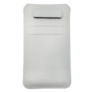Draco Leather Sleeve iPhone 6 Case - White