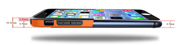 Bumper iPhone 6 Nillkin Armor Border – Bleu