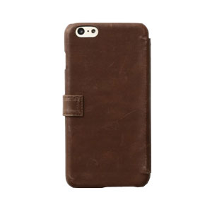 Zenus Vintage Diary iPhone 6 Plus Case - Brown