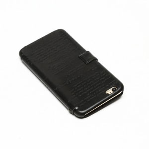 Zenus Lettering Diary iPhone 6 Plus Case - Black 