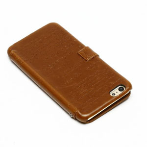 Zenus Lettering Diary iPhone 6S Plus / 6 Plus Case - Brown