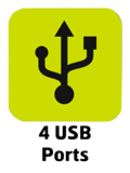 Olixar Travel Adapter with 4 USB ports 4.8A
