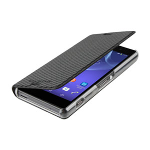 Narabar onder cafe Roxfit Slim Book Sony Xperia Z3 Compact Case - Carbon Black