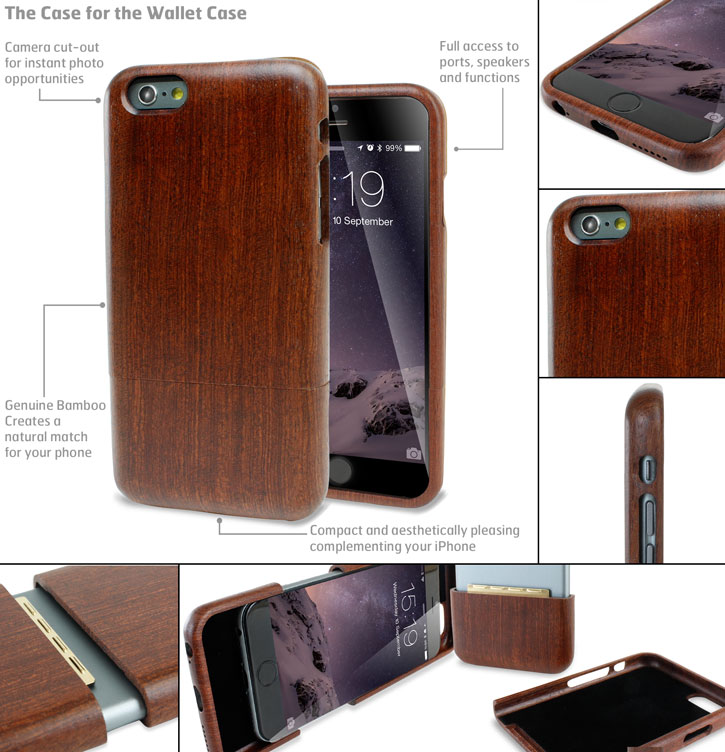 Encase Genuine Wood iPhone 6 Case - Rosewood
