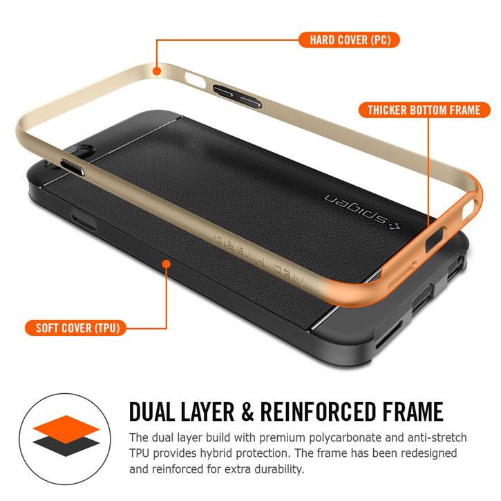 Spigen Neo Hybrid iPhone 6S / 6 Case - Metal Slate