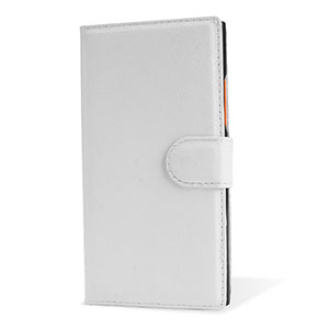 Encase Leather-Style Nokia Lumia 735 Wallet Case - white