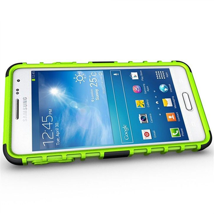 Encase ArmourDillo Hybrid Samsung Galaxy Alpha Protective Case - Green