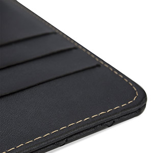 Encase Leather-Style Diamond Quilted iPhone 6 Plus Wallet Case - Black