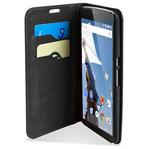 Housse Nexus 6 Encase Portefeuille Style Cuir – Noire