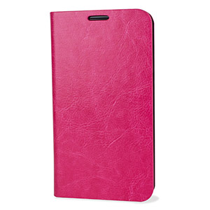 Funda tipo cartera Encase para Nexus 6 - Rosa fuerte