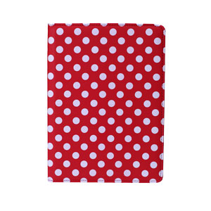Encase Leather-Style Rotating iPad Air 2 Leather Case - Red Dot
